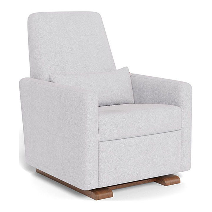 Monte Design Grano Glider Recliner Walnut Dove Grey Boucle