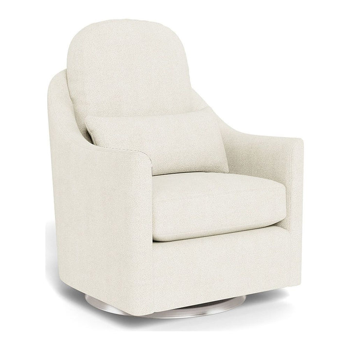 Monte Design Nessa Glider Stainless Steel Swivel Ivory Boucle