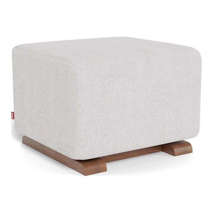 Monte Design Gliding Ottoman Walnut Dove Grey Boucle