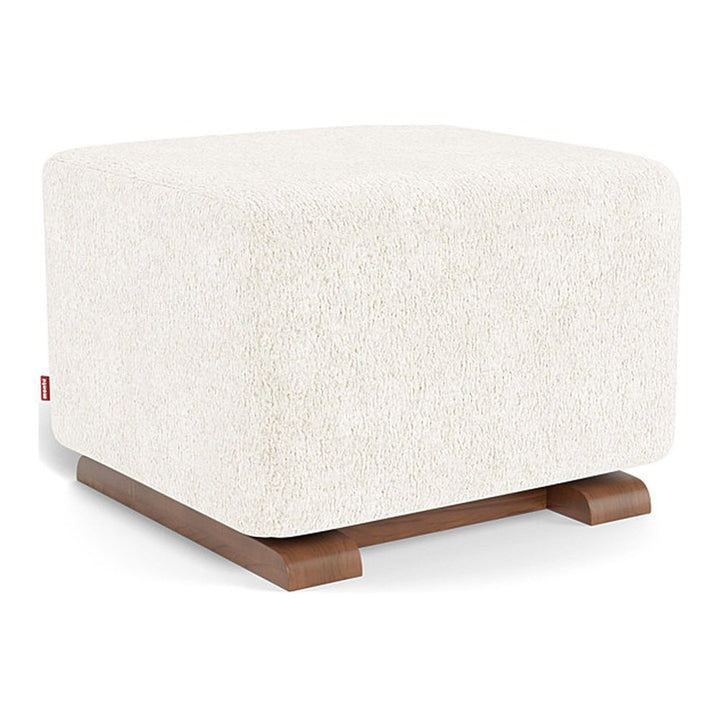 Monte Design Gliding Ottoman Walnut White Sheepskin