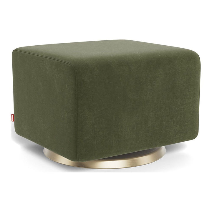 Monte Design Gliding Ottoman Gold Swivel Moss Green