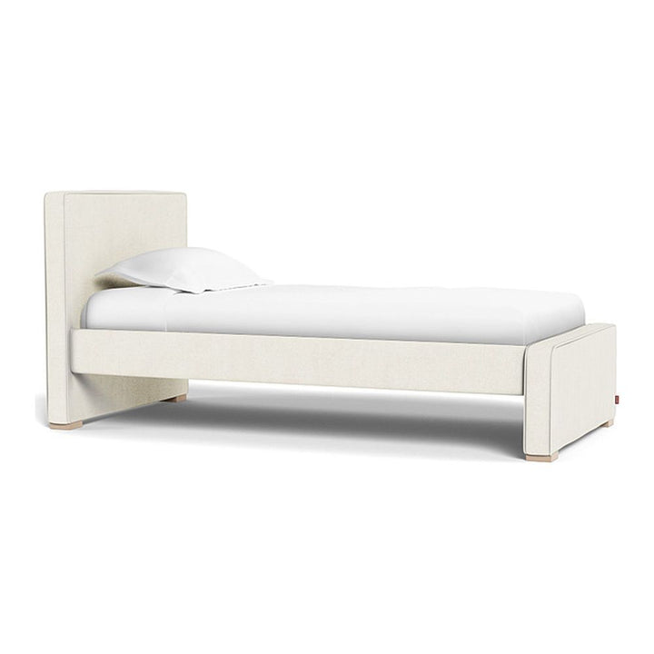 Monte Design Dorma Twin Bed Maple Ivory Boucle Low (17 inch)