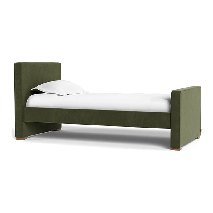 Monte Design Dorma Twin Bed Walnut Moss Green High (26.5 inch)