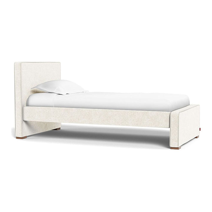 Monte Design Dorma Twin Bed Walnut White Sheepskin Low (17 inch)