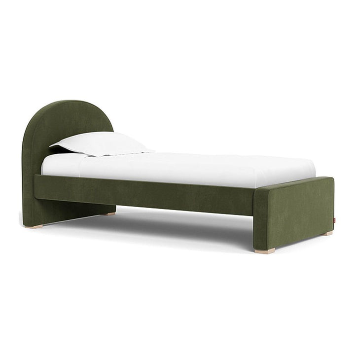 Monte Design Luna Twin Bed Maple Moss Green Low (17 inch)