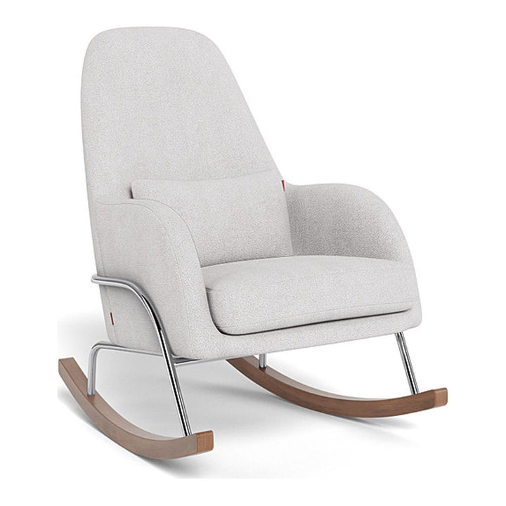 Monte Design Jackson Rocker Chrome Dove Grey Boucle