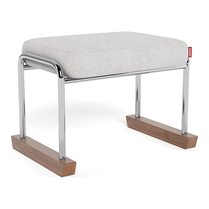 Monte Design Jackson Ottoman Chrome Dove Grey Boucle