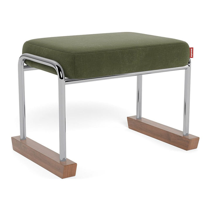 Monte Design Jackson Ottoman Chrome Moss Green