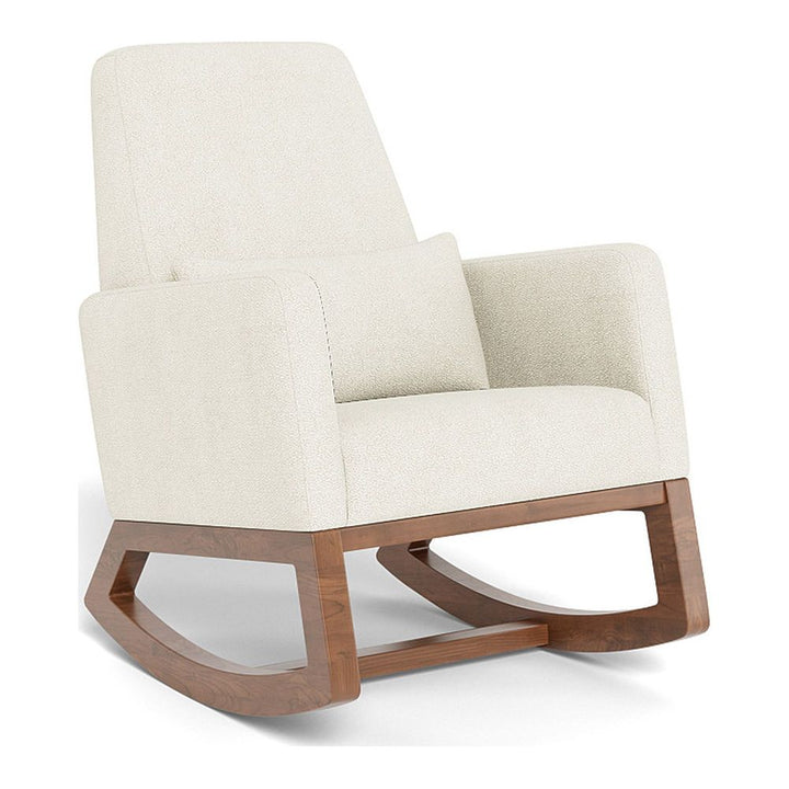 Monte Design Joya Rocker Walnut Ivory Boucle