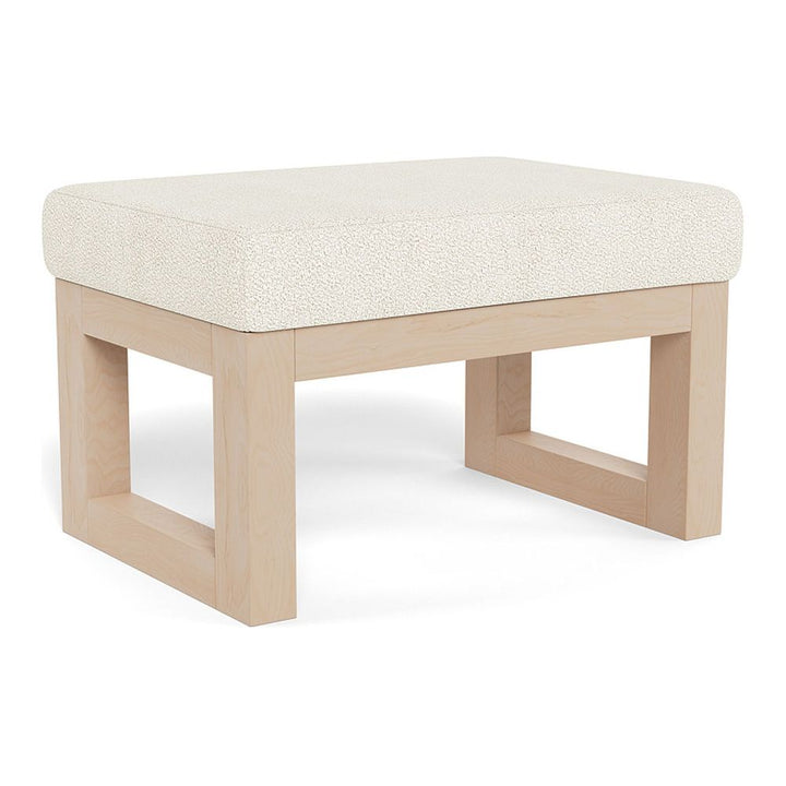 Monte Design Joya Ottoman Maple Ivory Boucle