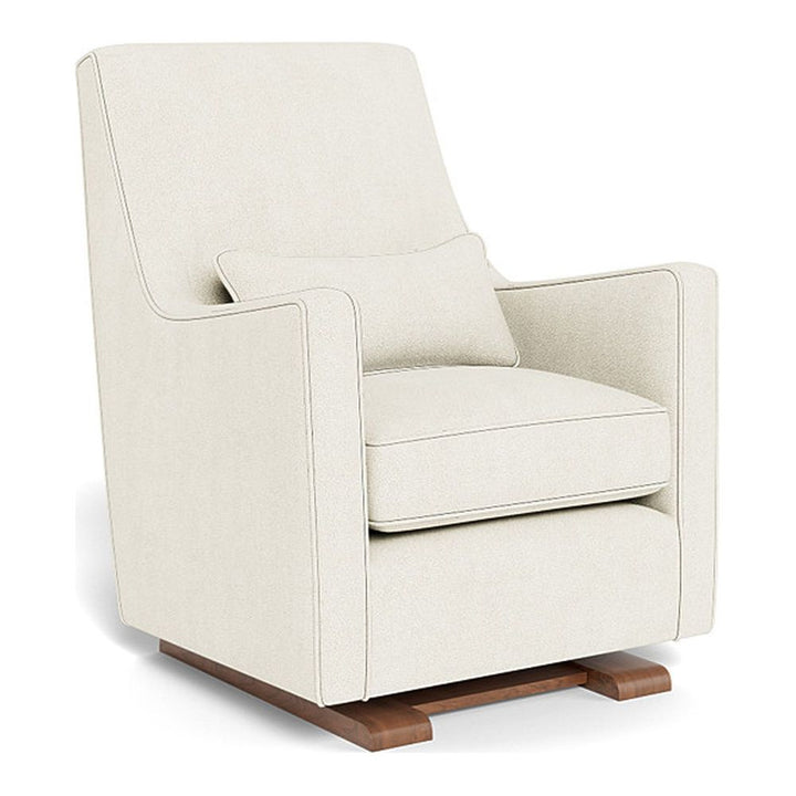 Monte Design Luca Glider Walnut Ivory Boucle