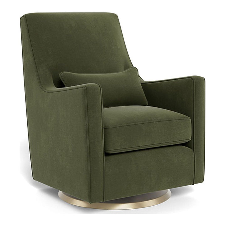 Monte Design Luca Glider Gold Swivel Moss Green