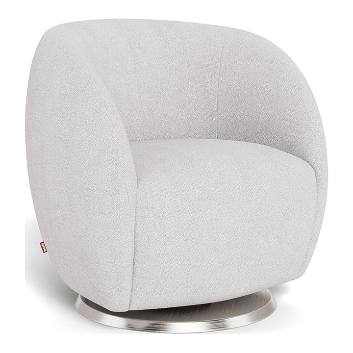 Monte Design Gem Glider Stainless Steel Swivel Dove Grey Boucle