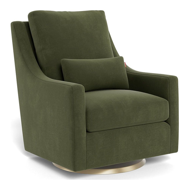 Monte Design Vera Glider Gold Swivel Moss Green