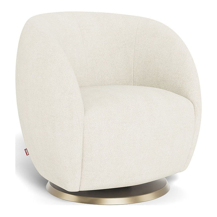 Monte Design Gem Glider Gold Swivel Ivory Boucle