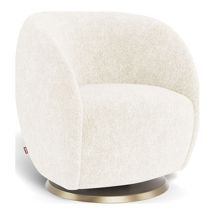 Monte Design Gem Glider Gold Swivel White Sheepskin