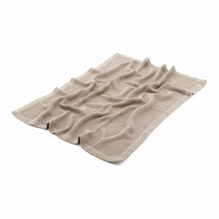 Stokke Cotton Knit Stroller Blanket - Greige Pearl