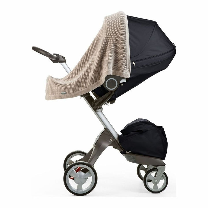 Stokke Cotton Knit Stroller Blanket - Greige Pearl