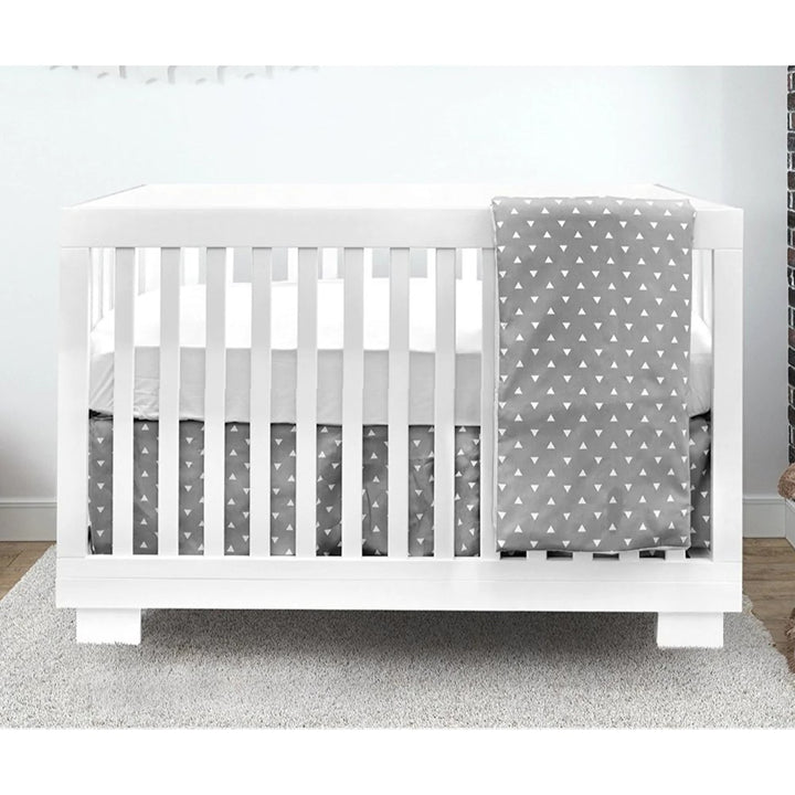 Dear-Born Baby Chelsea 4-in-1 Convertible Crib and Mattress Bundle - White