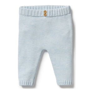 Wilson+Frenchy Knitted Legging Bluebell 0-3 Months