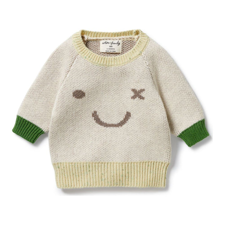 Wilson+Frenchy Knitted Sweater Almond 0-3 Months