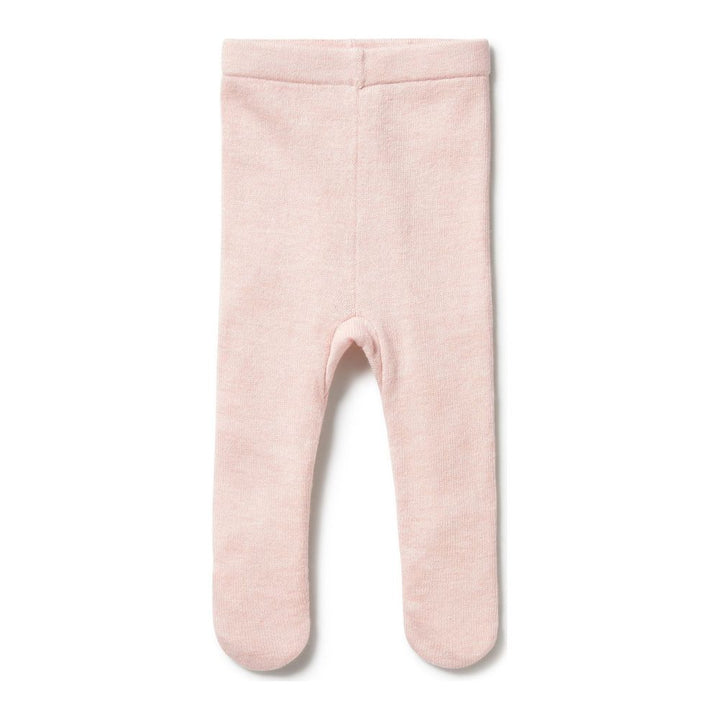 Wilson+Frenchy Knitted Legging with Feet Pink 0-3 Months