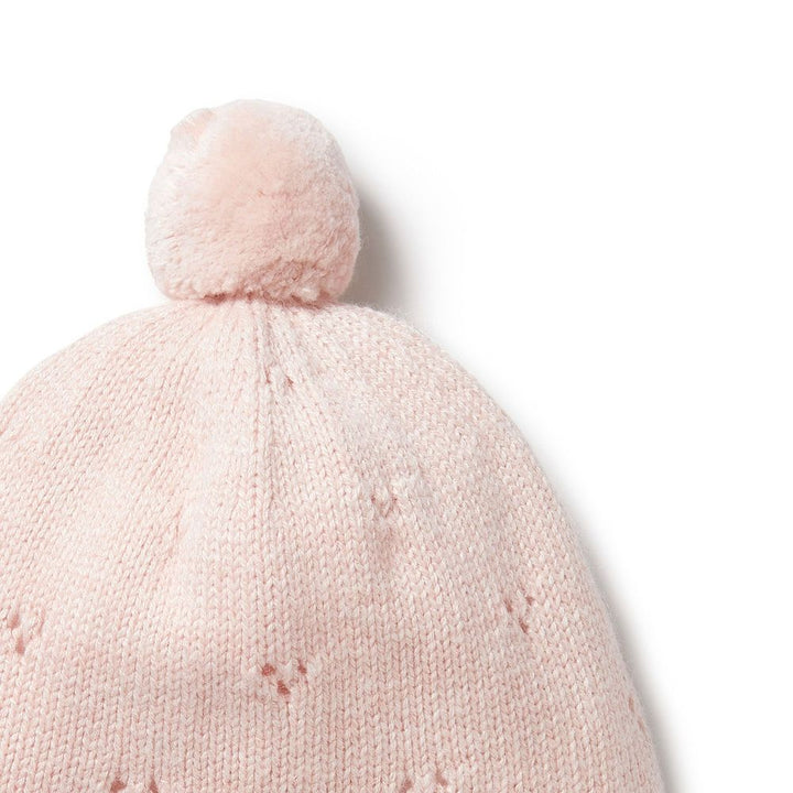 Wilson+Frenchy Knitted Pointelle Bonnet