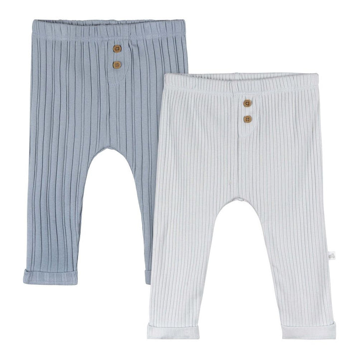 Just Born 2-Pack Cotton Pants Blue 0-3 Months