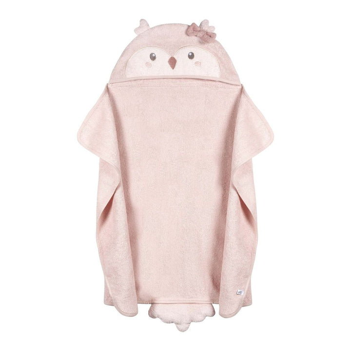 Just Born Character Baby Hooded Towel Pink Owl