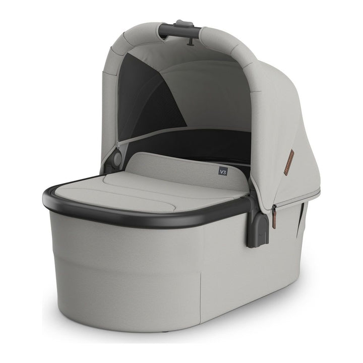 UPPAbaby Bassinet V3 Savannah (Pearl Gray Jacquard on Carbon Frame)