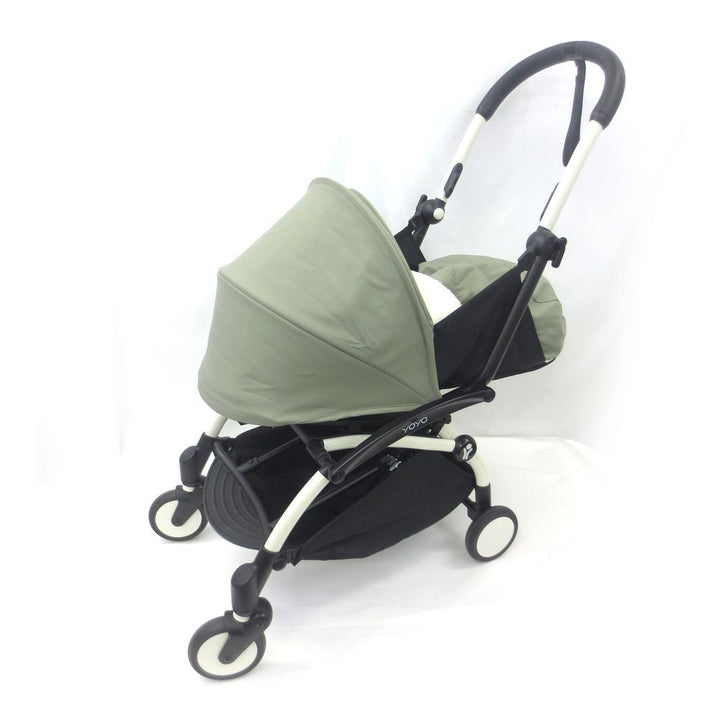 Stokke YOYO2 0+ Stroller - Olive with White Frame (90544) (Floor Model)