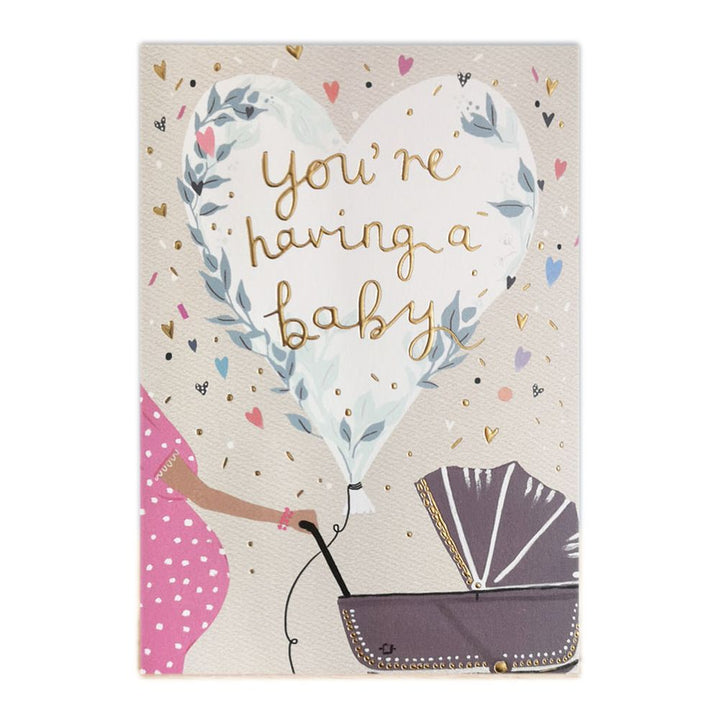 Incognito Baby Greeting Card - Apricot "You are having a baby" Default Title