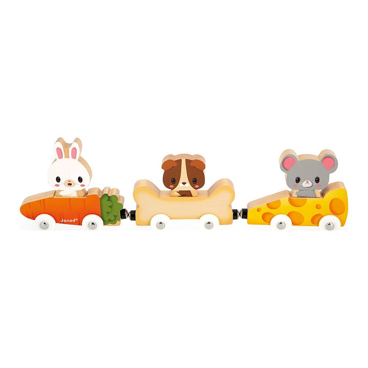 Janod Magnetic Wooden Toy Set - Pets