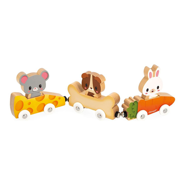 Janod Magnetic Wooden Toy Set - Pets