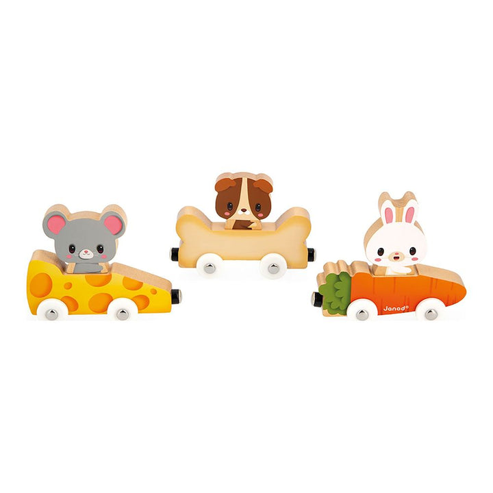 Janod Magnetic Wooden Toy Set - Pets