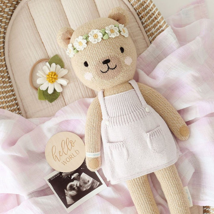 Cuddle+Kind Hand Knit Doll - Olivia the Honey Bear (13 in)