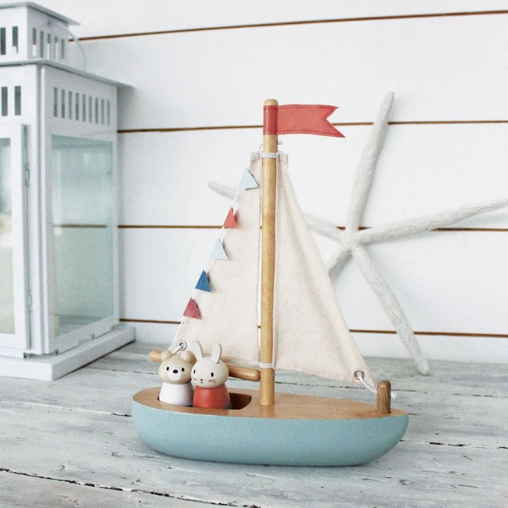 Tender Leaf Sailaway Boat Wooden Toy