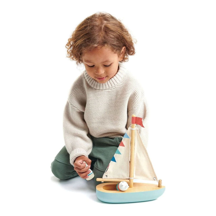 Tender Leaf Sailaway Boat Wooden Toy