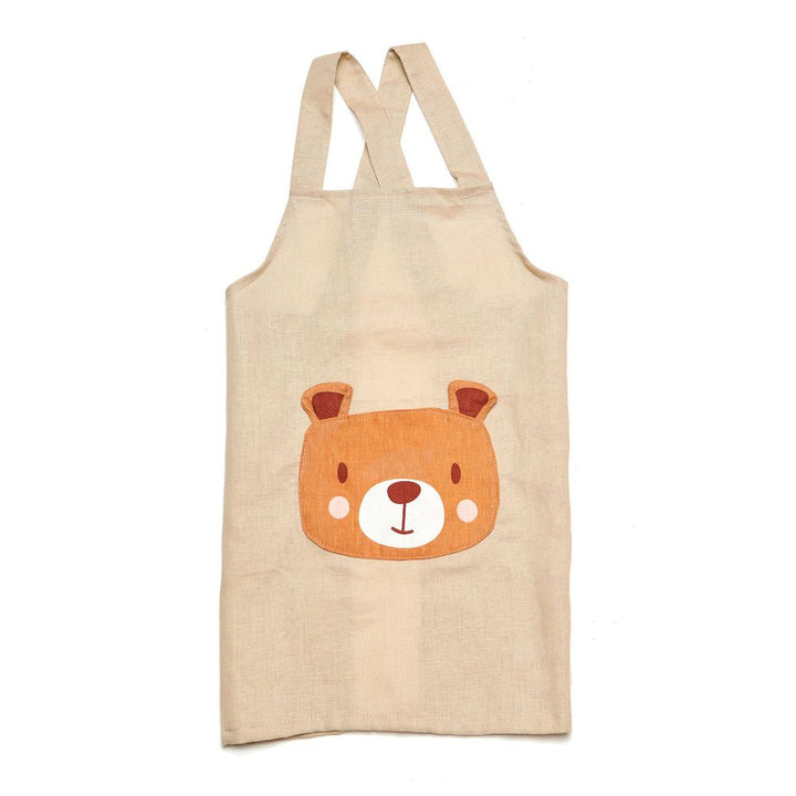 ThreadBear Linen Apron Bear