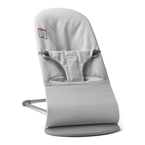 BabyBjorn Bouncer Bliss in Mélange Fabric Light Gray on Light Gray Frame