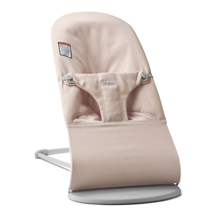 BabyBjorn Bouncer Bliss in Mélange Fabric Light Pink on Light Gray Frame