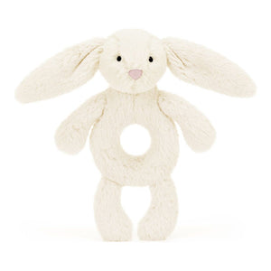 Jellycat Bashful Ring Rattle - Cream Bunny Default Title