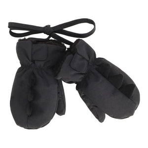 Calikids Dino Mittens with Cord L Black