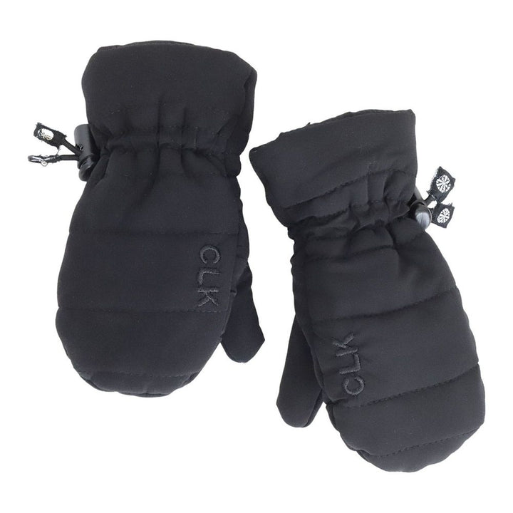 Calikids Easy to Put On Puff Mittens Baby (12-24 Months) Black