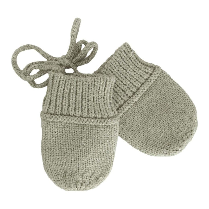 Calikids Cashmere-Feel Knit Newborn Mittens Matcha