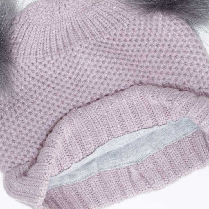 Calikids Cashmere-Feel Soft Touch Pom Pom Winter Hat