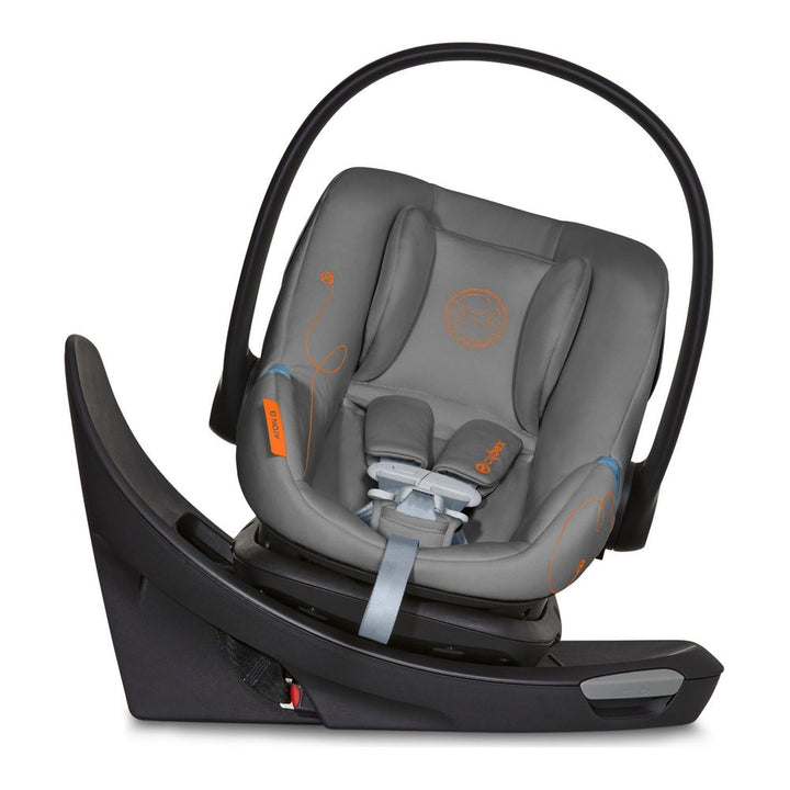 CYBEX Aton G Swivel Infant Car Seat with SensorSafe Lava Grey