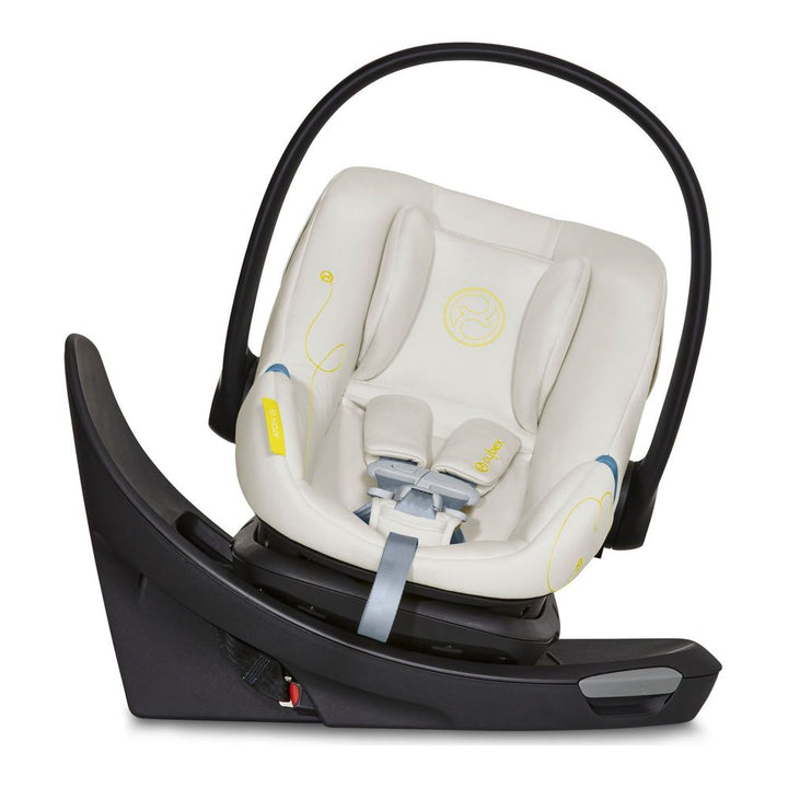 CYBEX Aton G Swivel Infant Car Seat with SensorSafe Seashell Beige