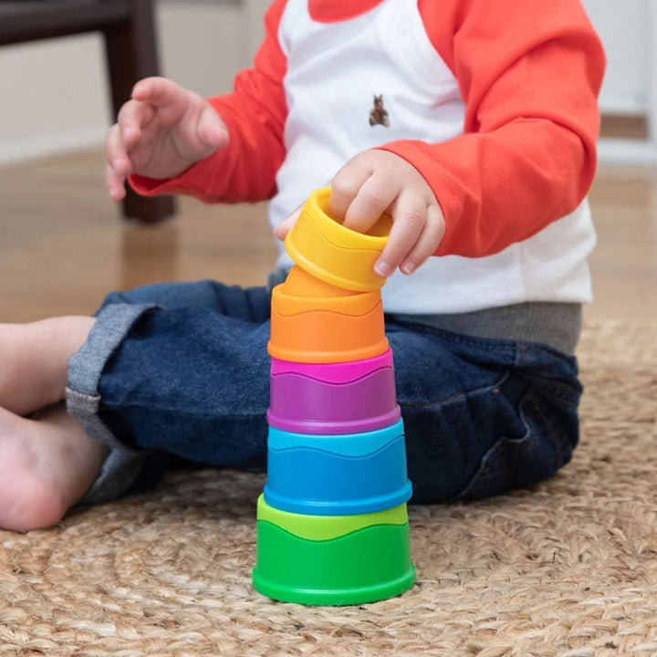 Fat Brain Toys Dimpl Stack Sensory Infant Toy