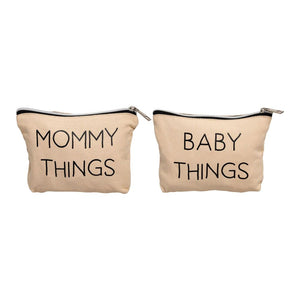 Pearhead Mommy and Baby Travel Pouches Set Default Title